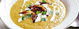 Spiced root soup