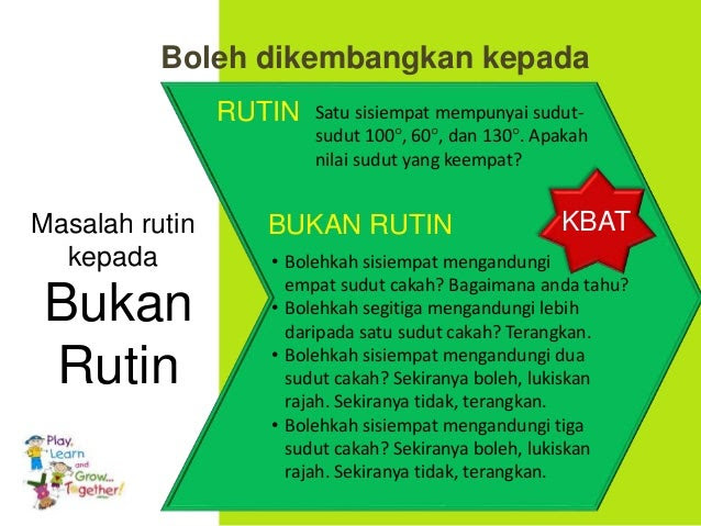 Contoh Soalan Rutin Dan Bukan Rutin Matematik - Persoalan q