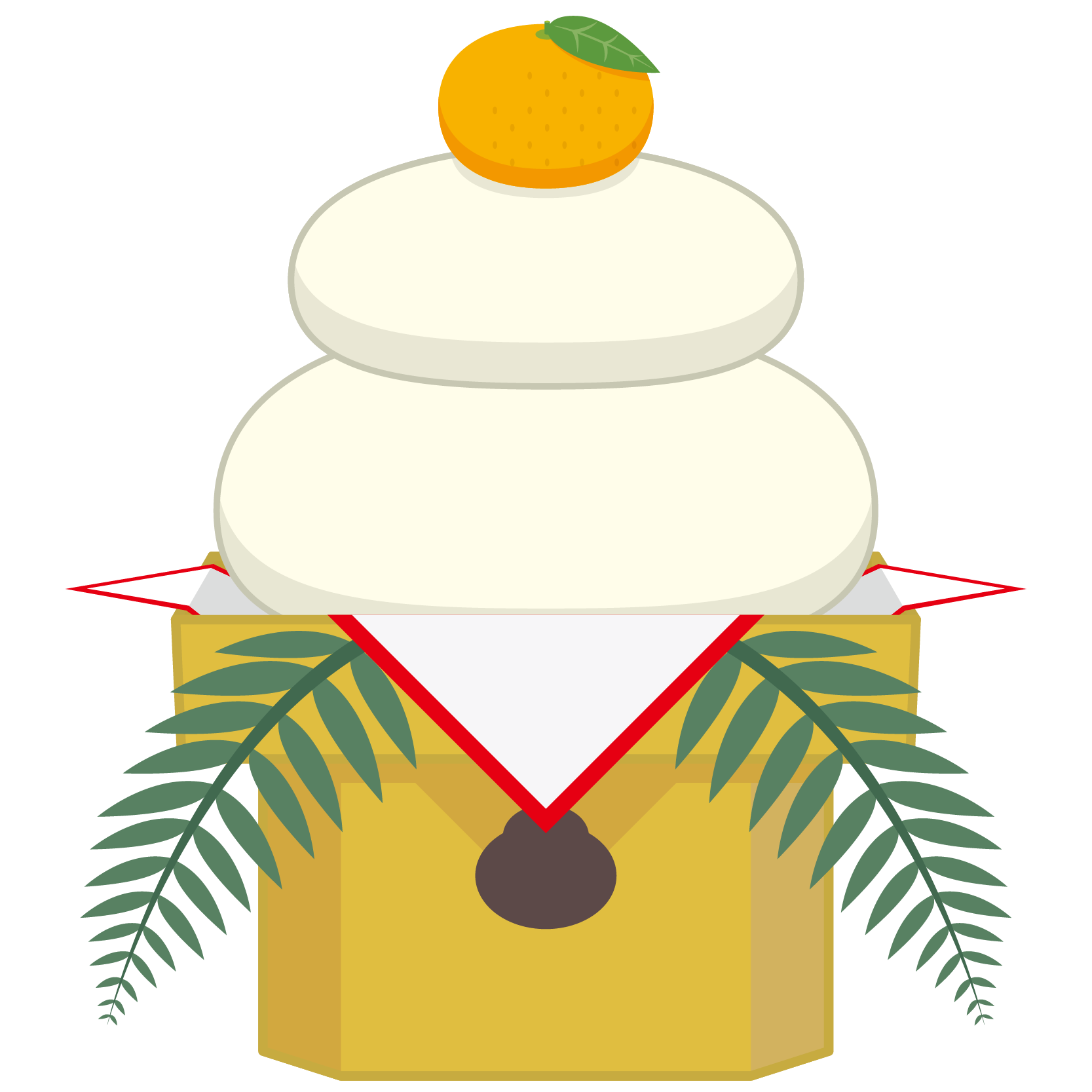 Japan Image 鏡餅 イラスト フリー