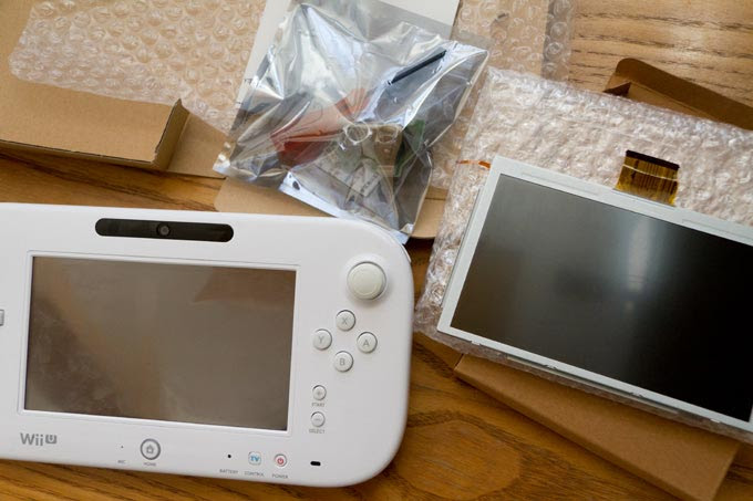 Wii Uゲームパッドのレバーと液晶を自分で交換してみた結果