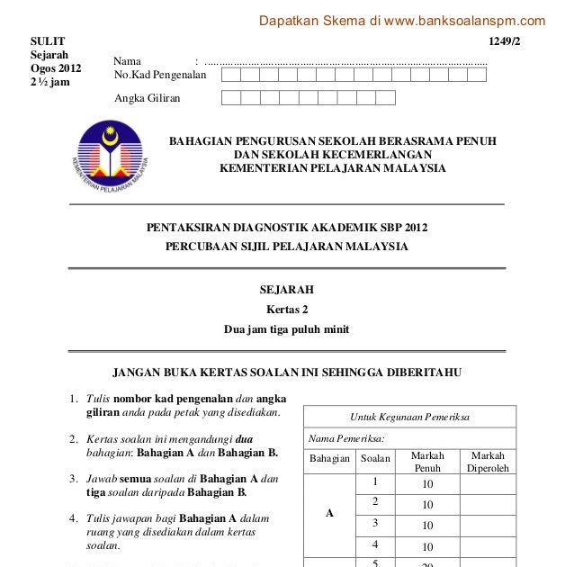 Contoh Soalan Kbat Sejarah Spm Bab 2 Tingkatan 5 - Mi Twitter