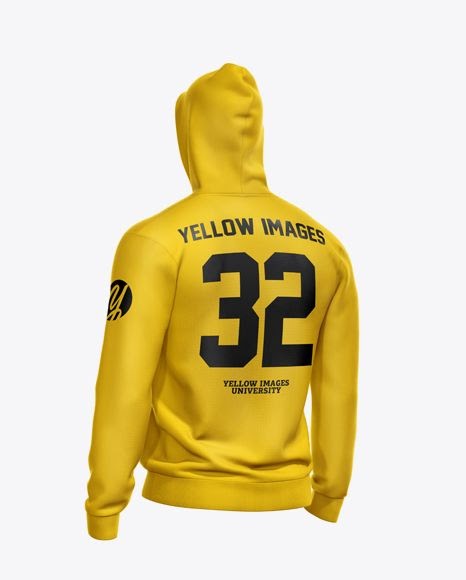 Download 12121+ Mens Hoodie Back View Hq Mockup Yellow Images ...