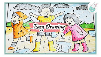 35+ Trends For Pavsat Khelnari Mule Drawing