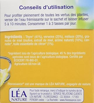 Il n'y a pas de perte de pour moi, ce complexe est un énorme problème : Floressance Phytotha C Rapie Bien Astre Tisane Bienfaisante Thym Miel Citron 20 Sachets Lot De 6 6 Xcvbhgfghs4