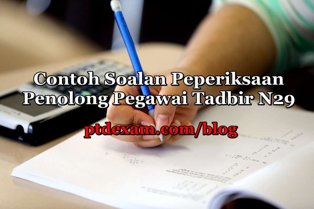 Contoh Soalan Exam N29 - Terengganu s