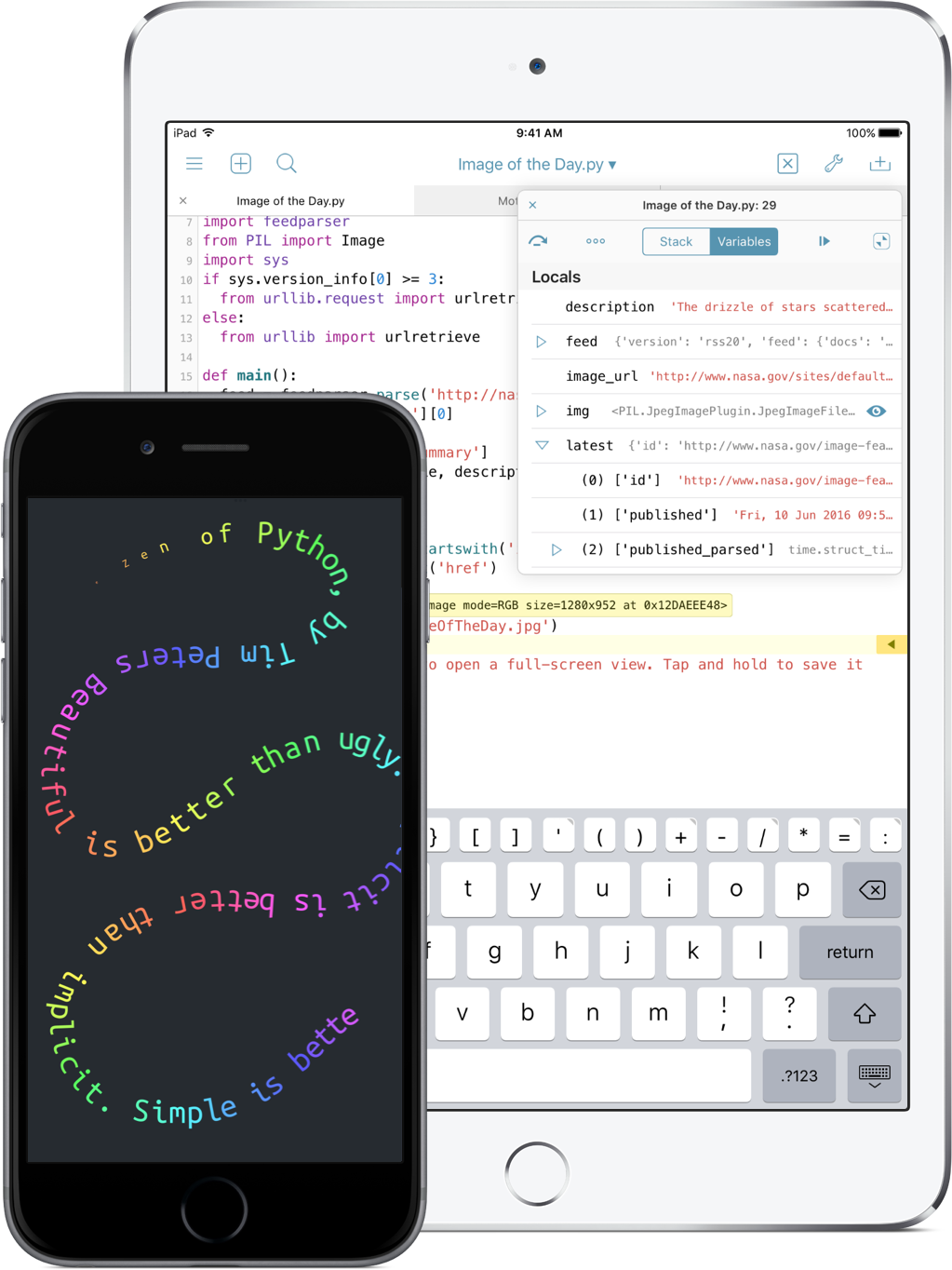 Python is a very popular programming language among developers. Pythonista For Ios