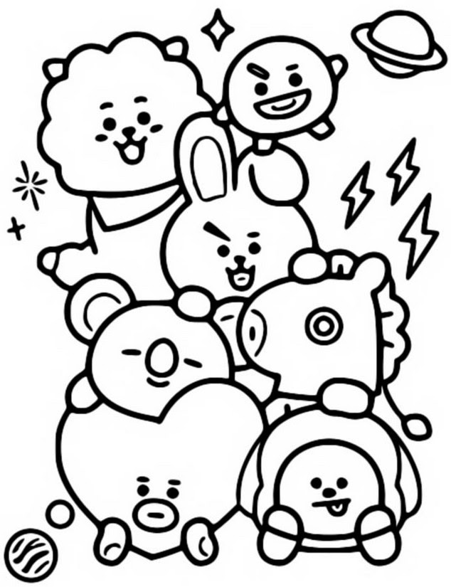 ロイヤリティフリー K Pop Bts Logo Coloring Pages - キムシネ