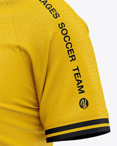 Download 244+ Mens Soccer Crew Neck Raglan Jersey Mockup Front Half ...