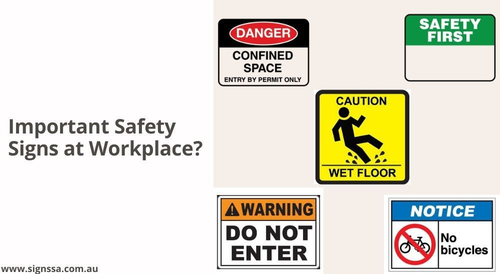 Signs that convey policy information, exit routes, and security reminders play an important role in the safety of a workplace. Important Safety Signs At Workplace Signs Sa