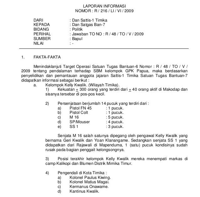 Contoh Format Laporan Polisi - Terbaru 10