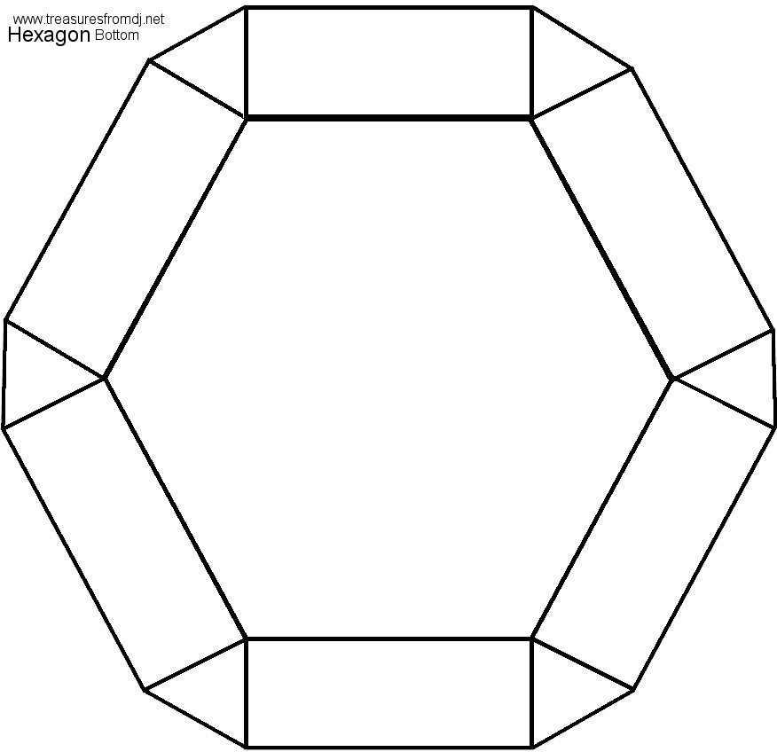 Free printable 1 inch hexagon pattern. 8 Inch Hexagon Template Clipart Best