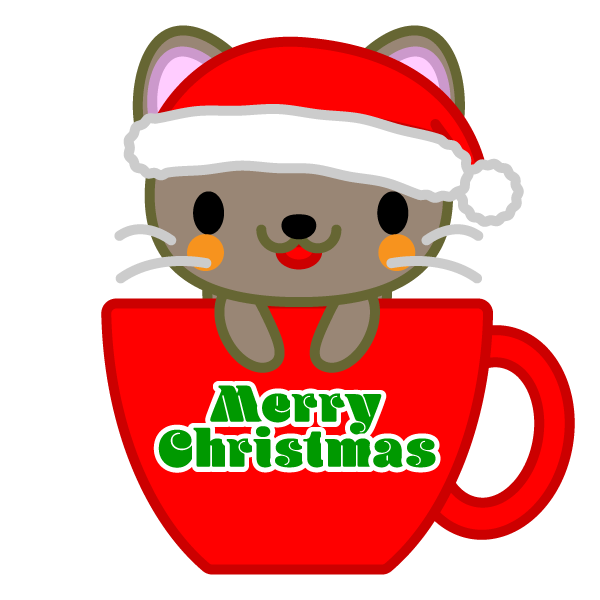 最高クリスマス 猫 イラスト 無料イラスト集