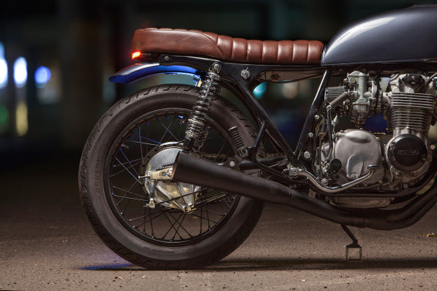 Photographer Dave Lehl spent two years meticulously building up this Honda CB550—and it shows.