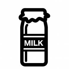 美しい花の画像 ラブリー牛乳瓶 イラスト