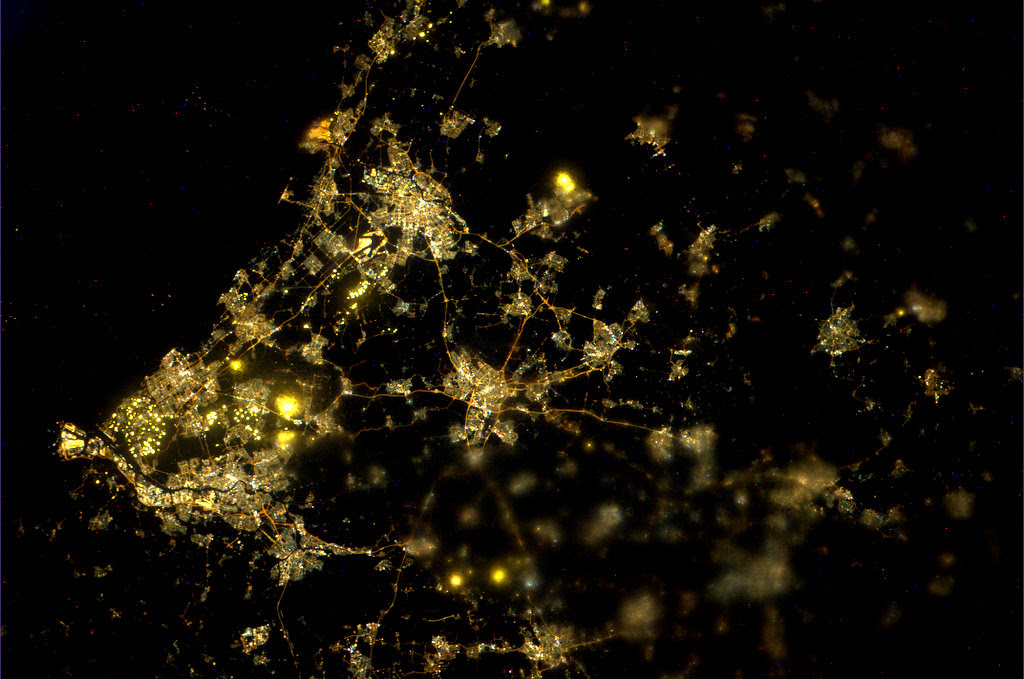 Nightpod photograph of the Netherlands (Credit: ESA/NASA)