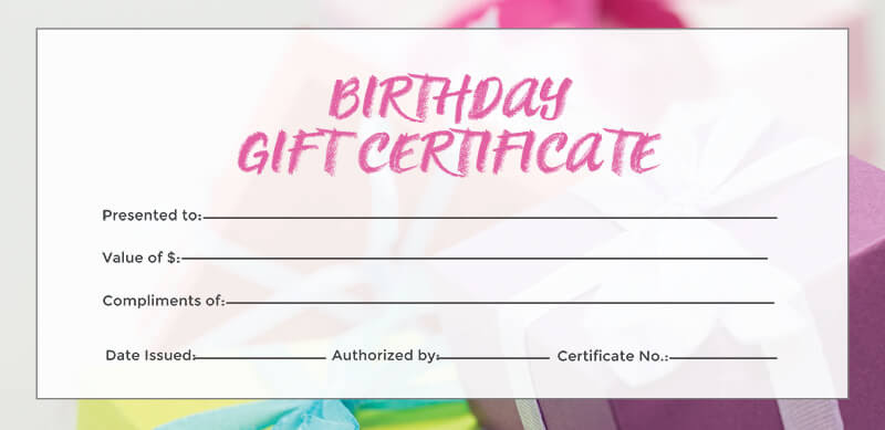 3 babysitting gift certificate templates are collected for any of your needs. 10 Birthday Gift Certificate Free Template In Psd Room Surf Com