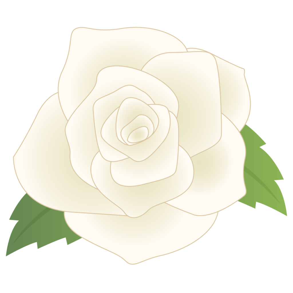無料ダウンロード 白薔薇 イラスト イラスト素材 ベクター クリップアート Yukiko