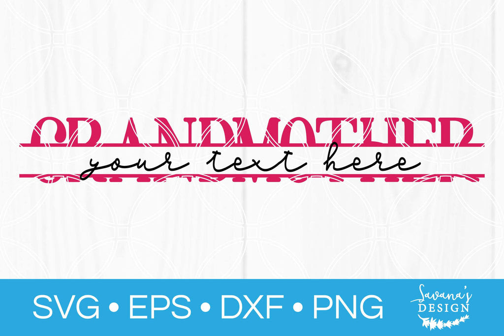Download Grandmother Split Monogram Svg So Fontsy