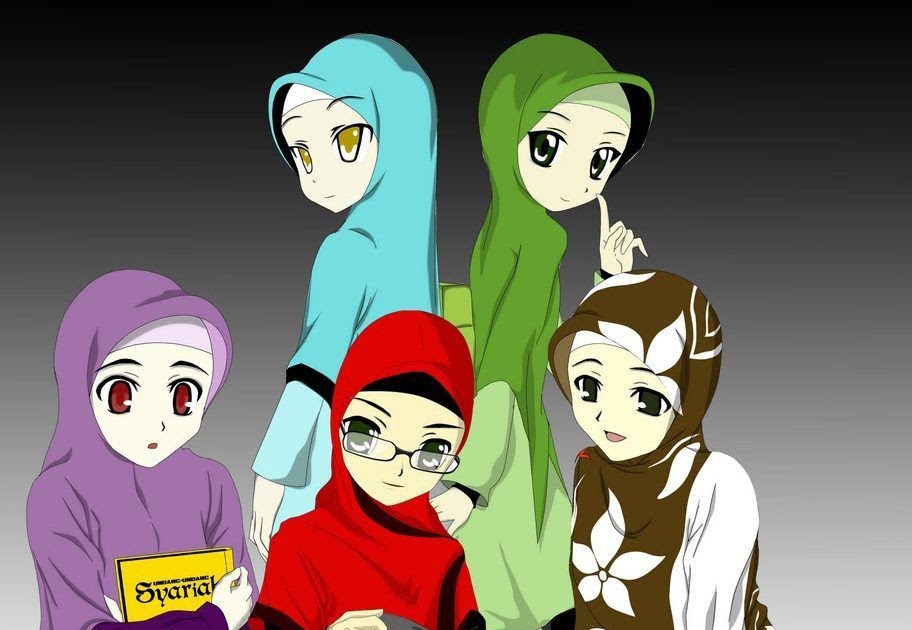 Top Gambar  Kartun  Muslimah  Bersahabat  Top Gambar 