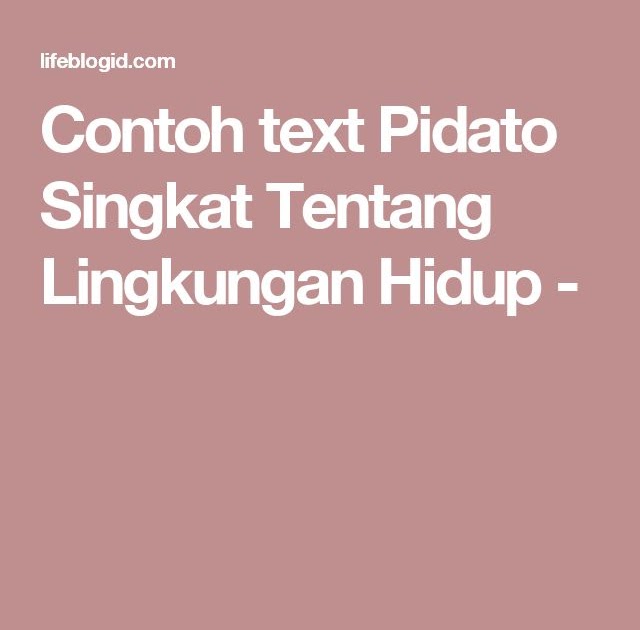 Contoh Pidato Singkat - Mikonazol