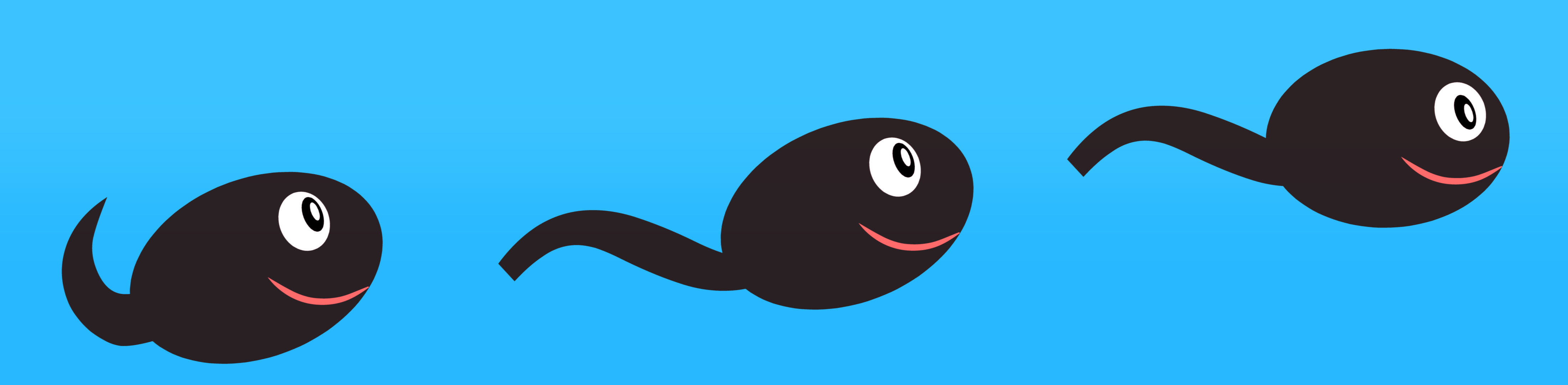 すべての動物の画像 ラブリーおたまじゃくし イラスト