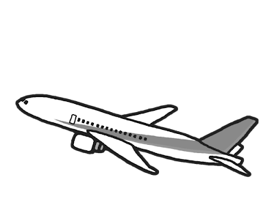 画像 白黒 航空機 イラスト 108435