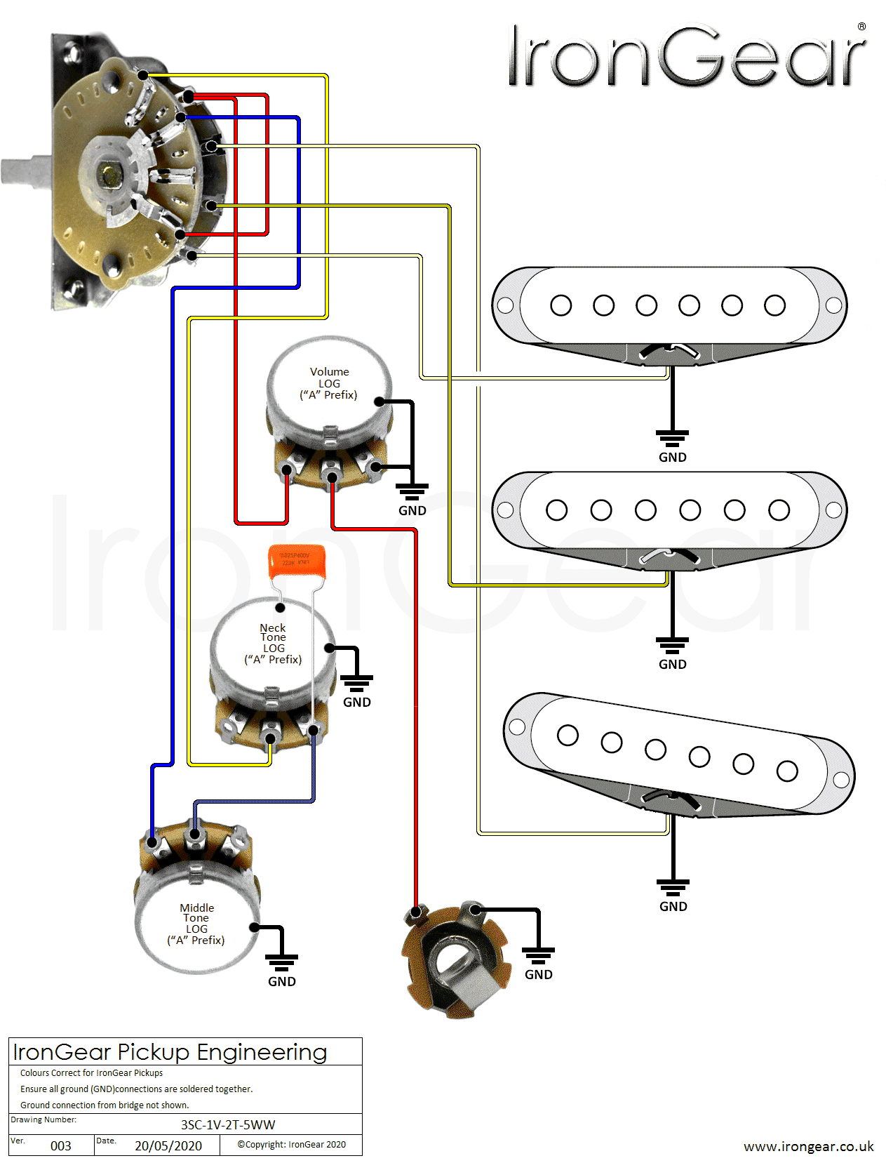 Print the electrical wiring diagram off in addition to use highlighters to be able to trace the circuit. Irongear Pickups Wiring