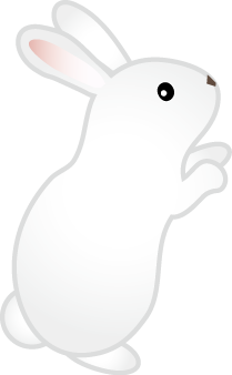 トップ100 簡単 うさぎ イラスト 横向き スーパーイラストコレクション