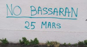 Graffiti No Bassaran 25 mars a Nantes