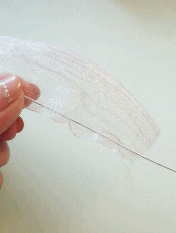 ベストオーガンジー ワイヤー 花 作り方 最高の花の画像