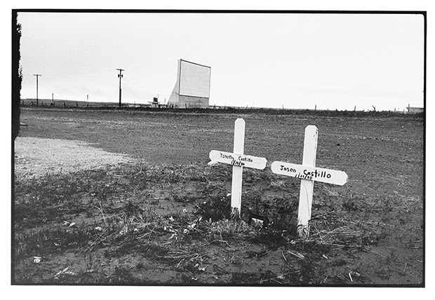 Wim Wenders, Twin graves and drive-in cinema, Marfa, Texas, 1983, Image Courtesy the artist and BlainSouthern