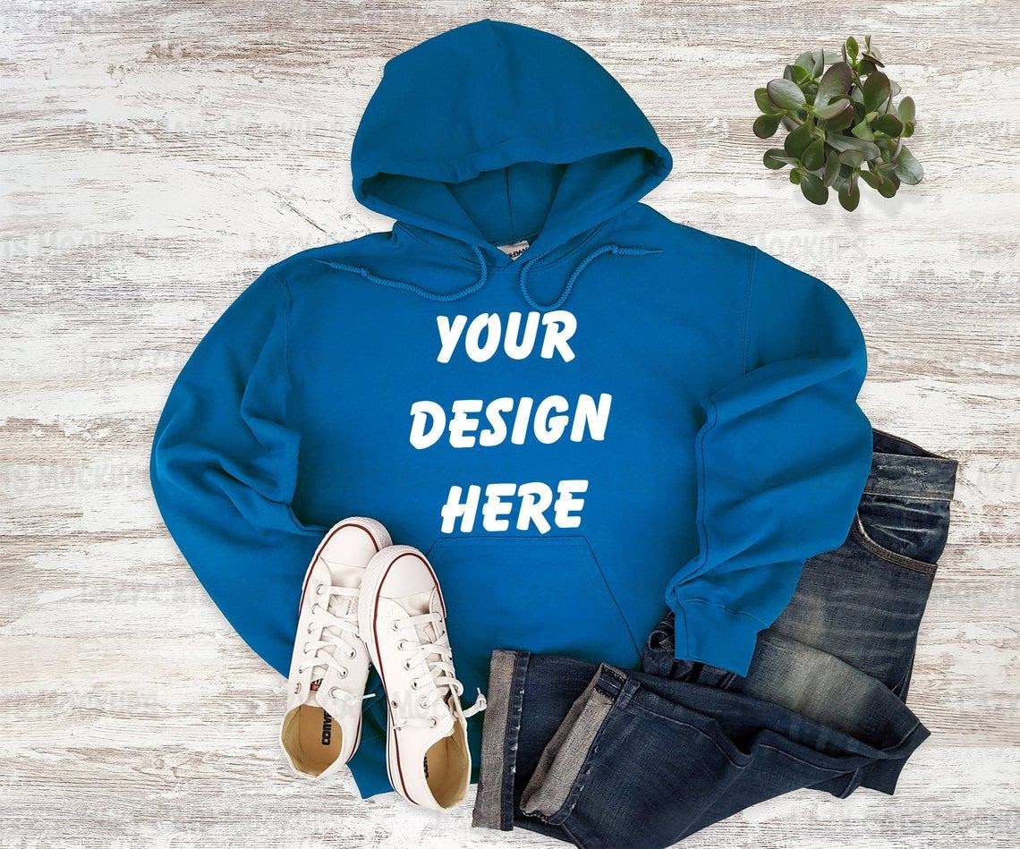 Download 2531+ Gildan 18500 Hoodie Mockup Yellow Images Object Mockups