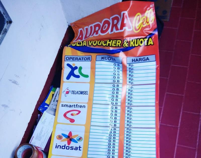  Spanduk  Berdiri  Jual Pulsa gambar contoh  banners