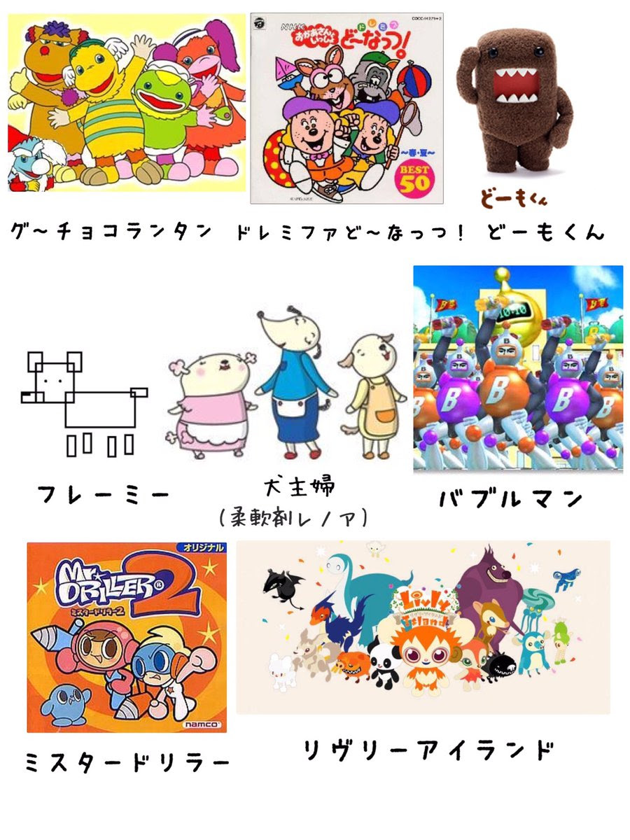 いろいろ 昔 流行っ た キャラクター 昔流行ったキャラクター