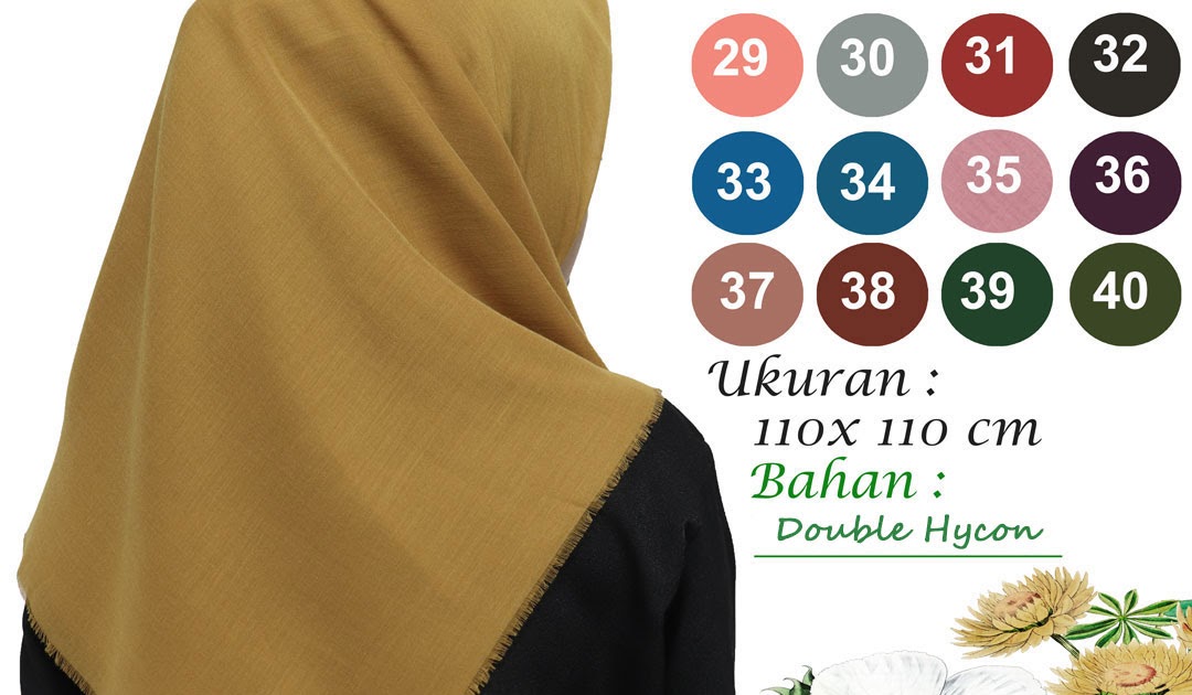 Baru 46 Warna  Jilbab  Saudia Yang  Cocok Untuk  Semua  Baju 