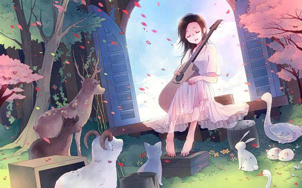 驚くばかり綺麗 女の子 イラスト フリー 全イラスト集