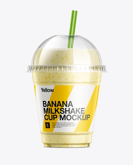 Download Download Psd Mockup Banana Clear Plastic Cup Cup With ...
