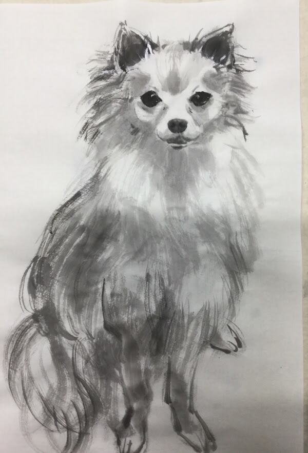 ラブリー水墨画 動物 簡単 最高の動物画像