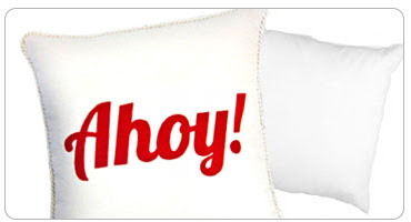 Nautical Ahoy! Applique Pillow