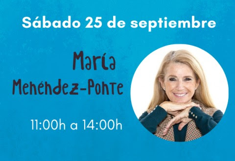 María Menéndez-Ponte en la Feria del Libro de Madrid