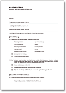 Kaufvertrag Wohnmobil Vorlage / Kaufvertrag Wohnwagen ...