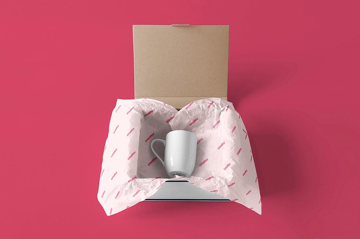 Download Wrapping Tissue Paper Mockup Free Free Mockups