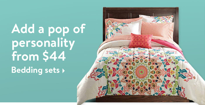 Add a pop of personality with bedding