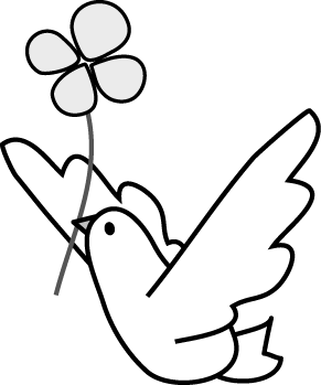 綺麗な鳩 可愛い イラスト イラスト画像