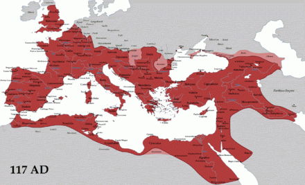 Roman Empire Trajan 117AD.  So, you think that the idea is new, huh?, From WikimediaPhotos