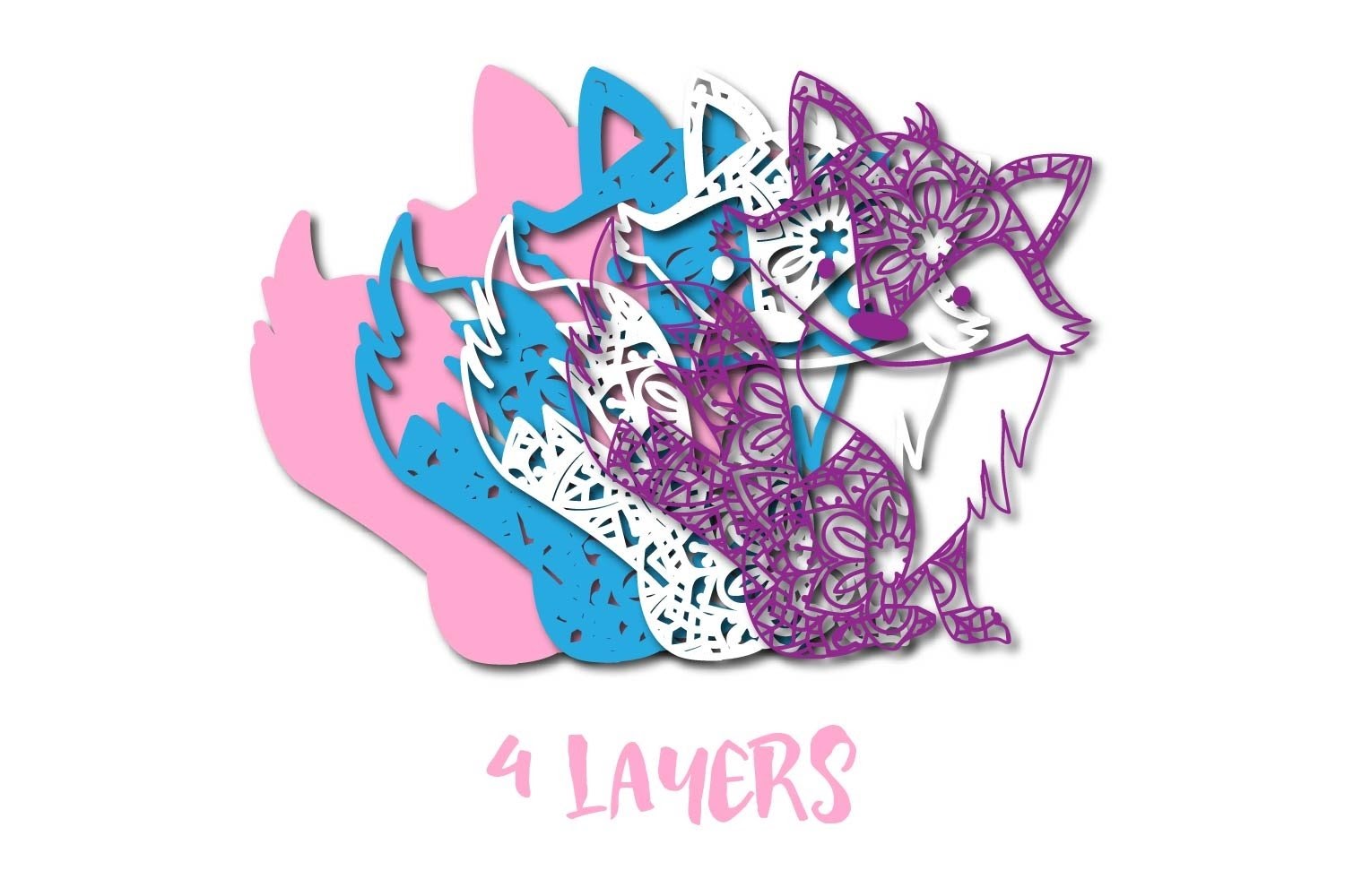 Download Multi Layered Cow Mandala Layered Svg Free - Free Layered ...