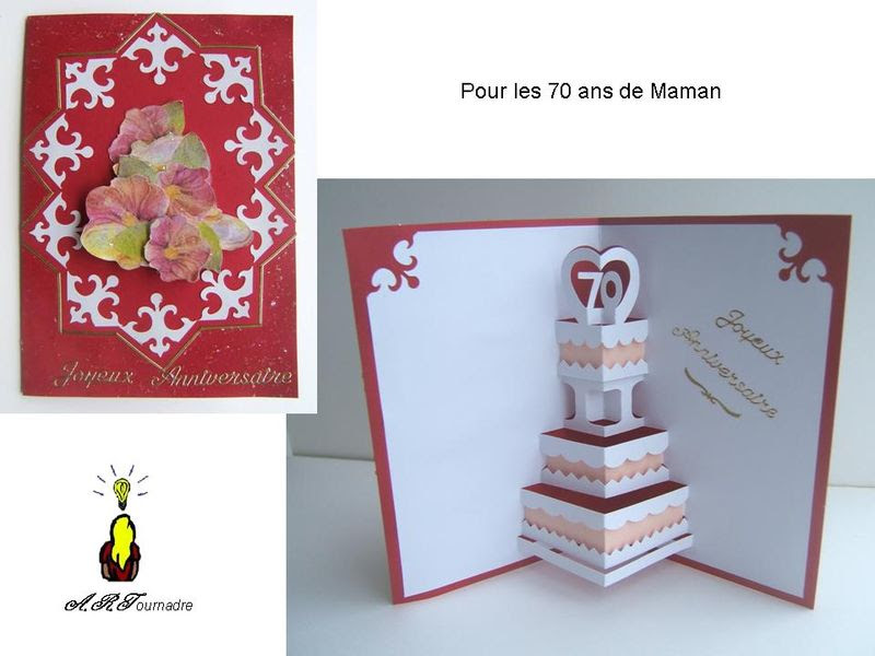 Carte Anniversaire Kirigami Grisel