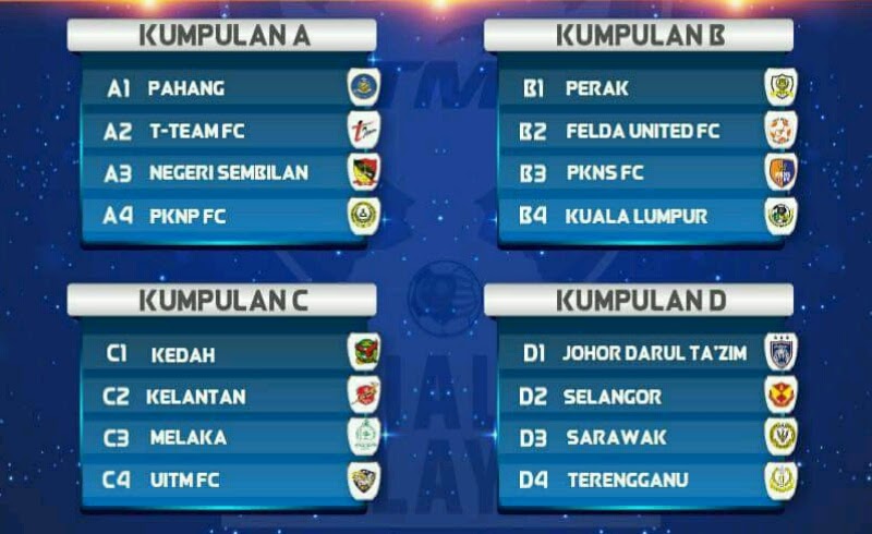 jadual perlawanan piala fa malaysia 2017