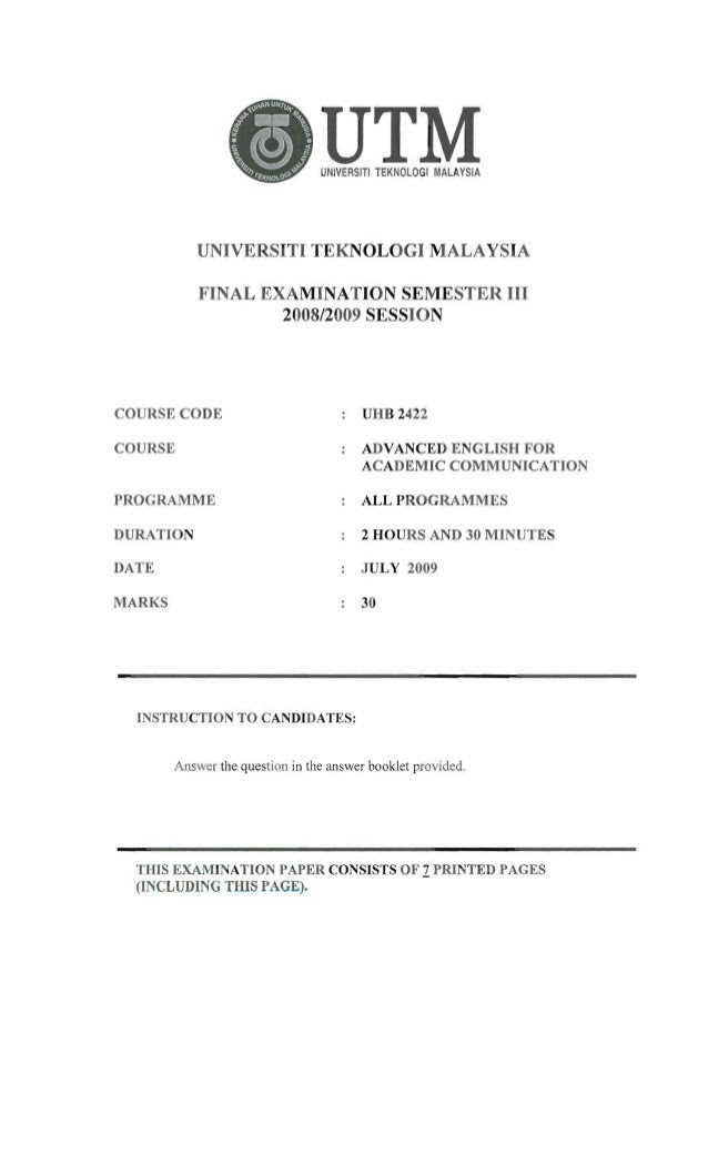 Contoh Soalan Final Exam Hubungan Etnik - Selangor q