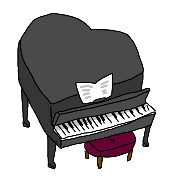 すごい ピアノ イラスト 簡単 かわいい サンセゴメ